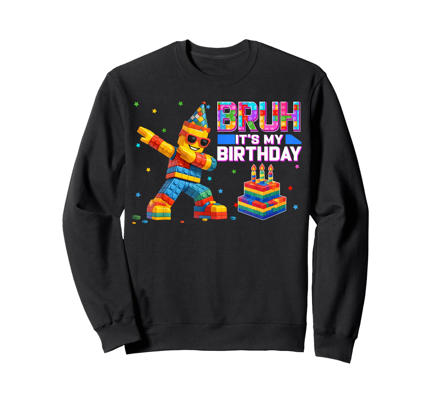 Bruh Its My Birthday Boy Family Matching Party Decor T-Shirt