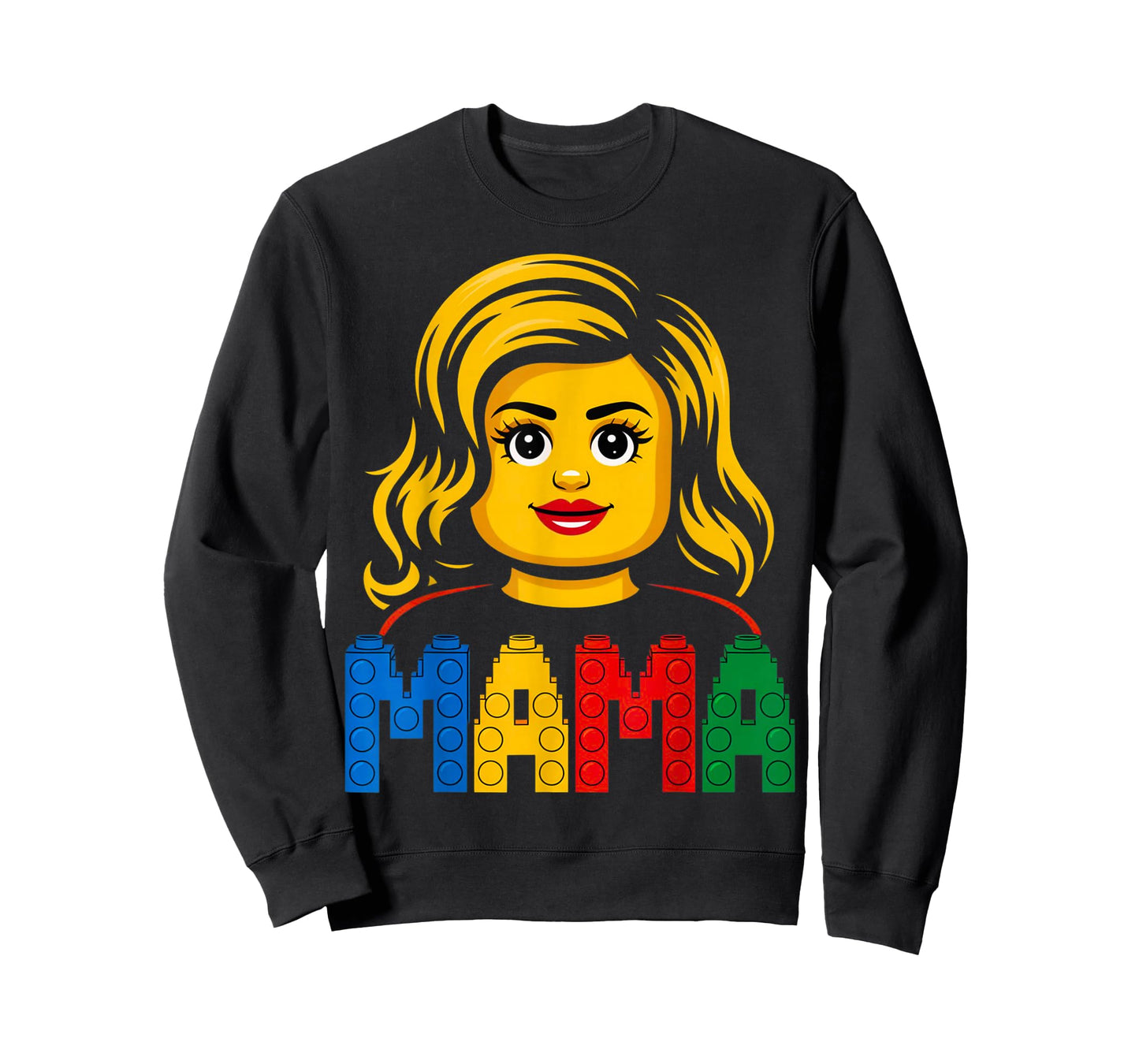 Family Mama Mom Master Builder Building Bricks Blocks Mother T-Shirt