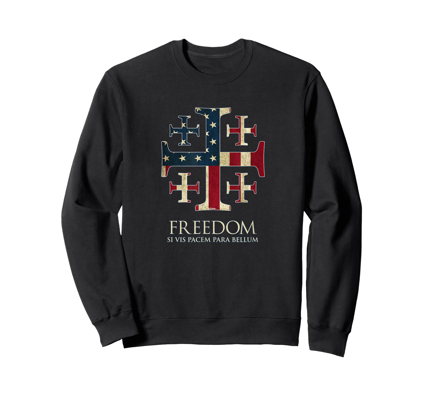 Freedom, USA Flag, Cross, Crusader, Warrior, para Bellum T-Shirt