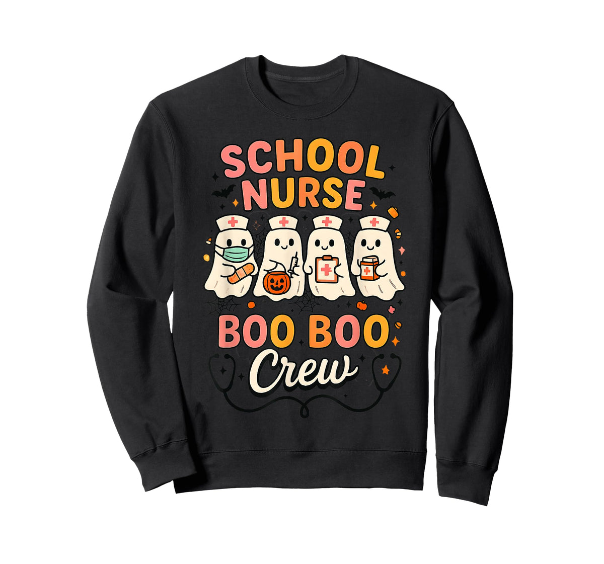 School Nurse Boo Boo Crew Halloween Ghost T-Shirt