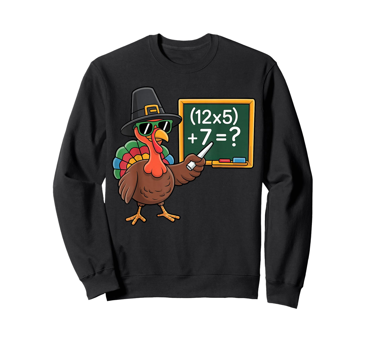 67 Thanksgiving Turkey Math Teacher Six Seven T-Shirt
