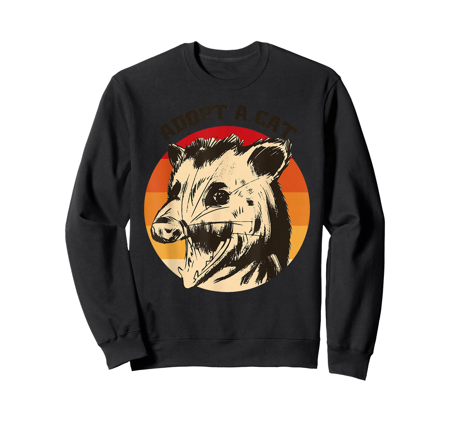 Opossum Adopt A Cat Vintage Funny Possum T-Shirt