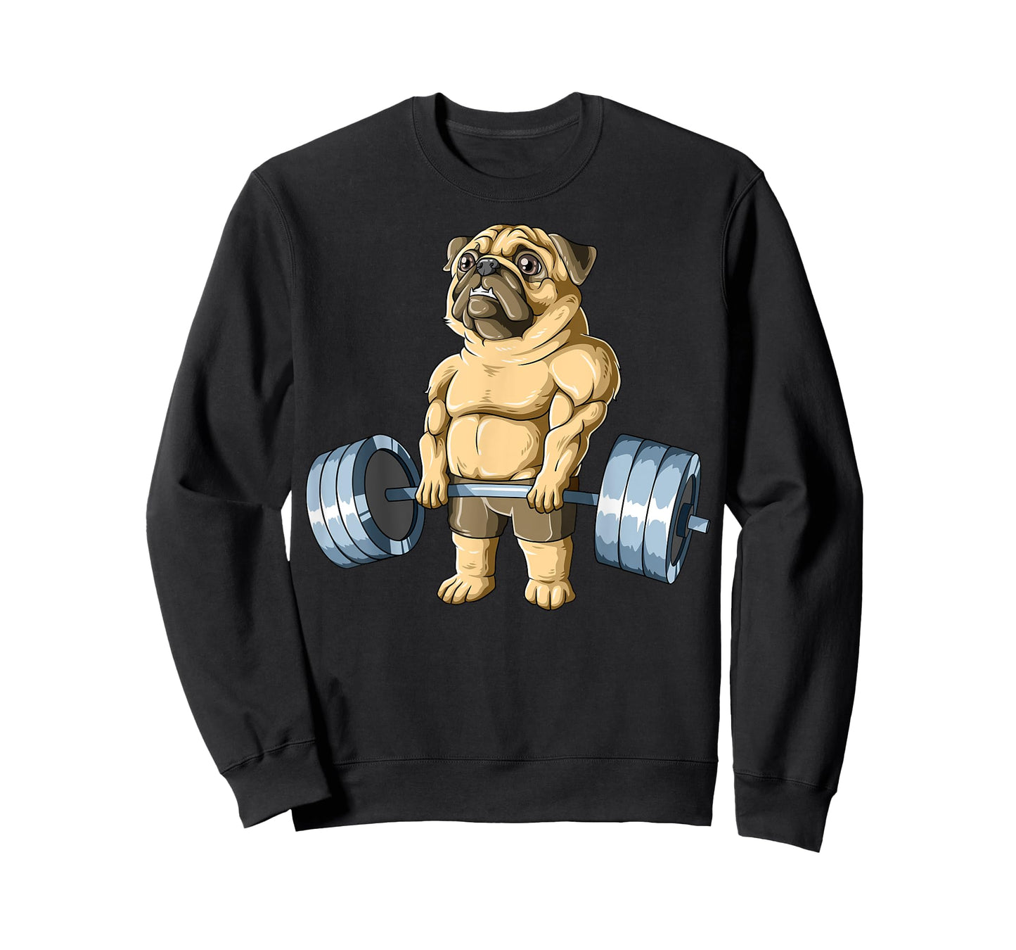 Weightlifting Pug Deadlifting Pug Powerlifting Workout Gym T-Shirt