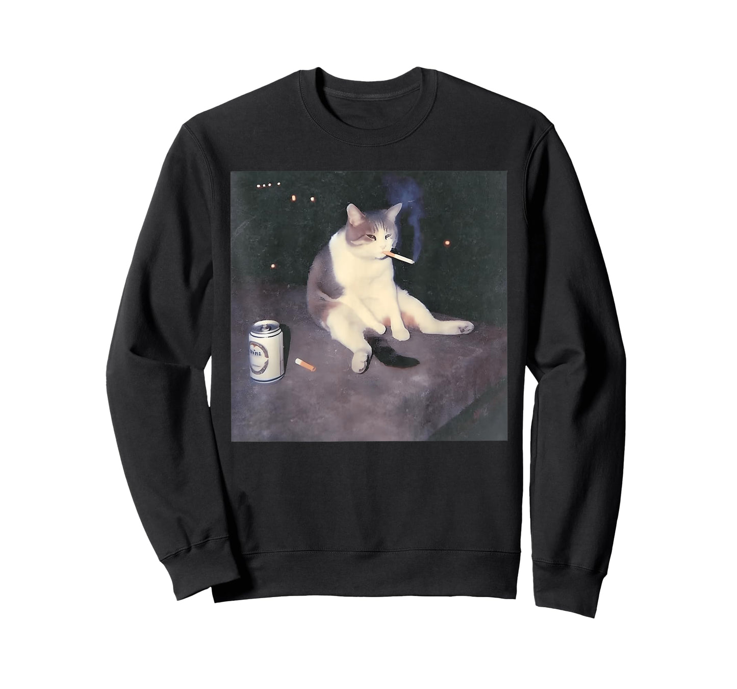 Funny Smoking Cat Meme T-Shirt