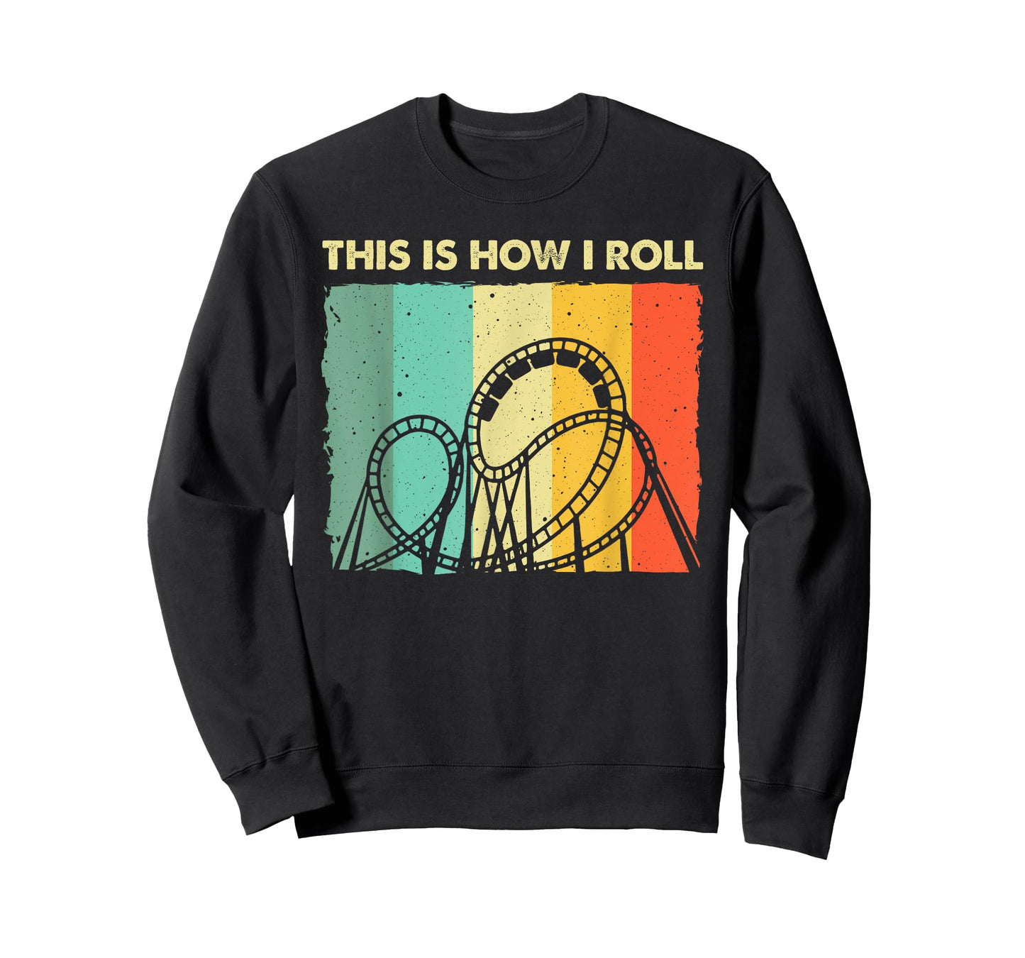 Cool Roller Coaster For Men Women Amusement Theme Park Retro T-Shirt
