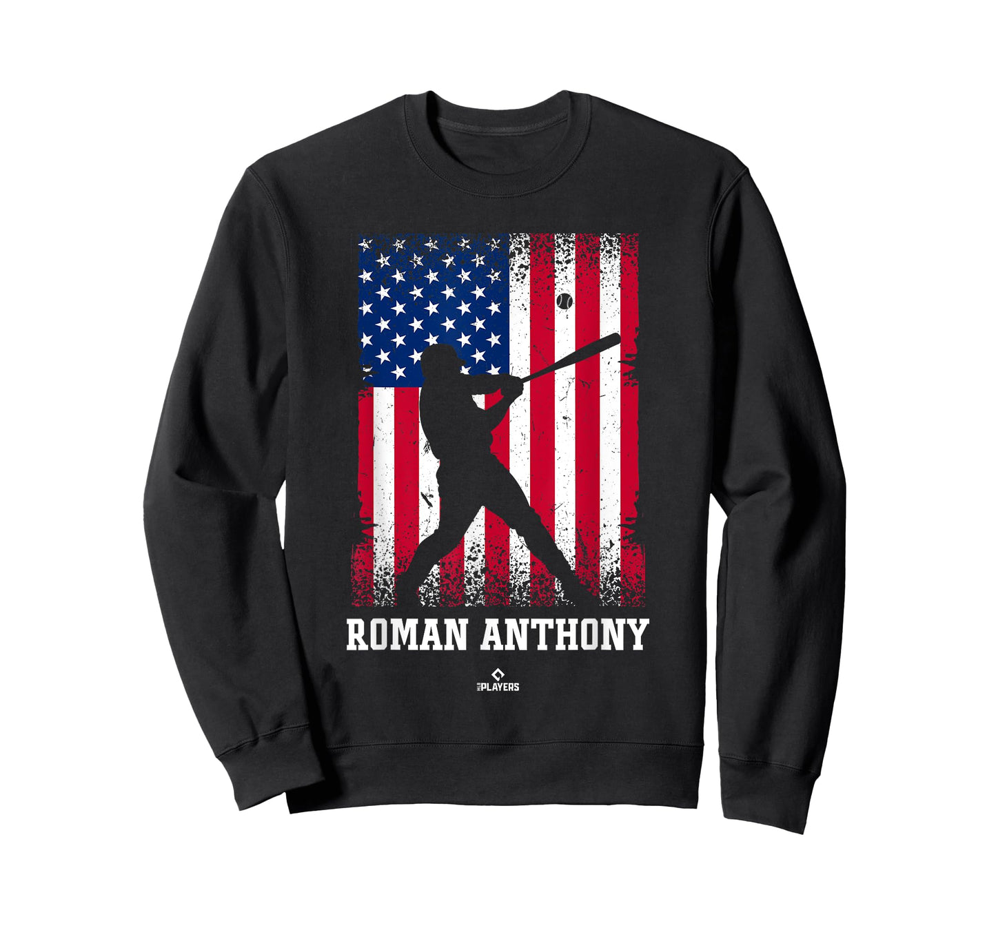 American Flag Swing Roman Anthony Prospect Baseball Fan Gear T-Shirt