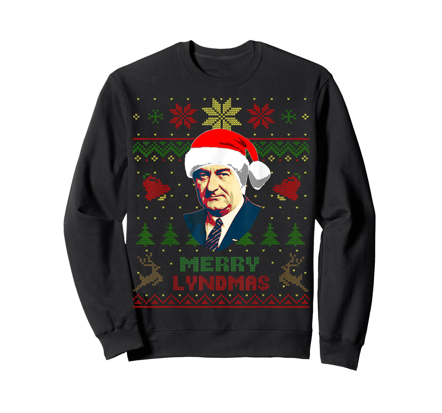 Lyndon B. Johnson President Funny Christmas T-Shirt