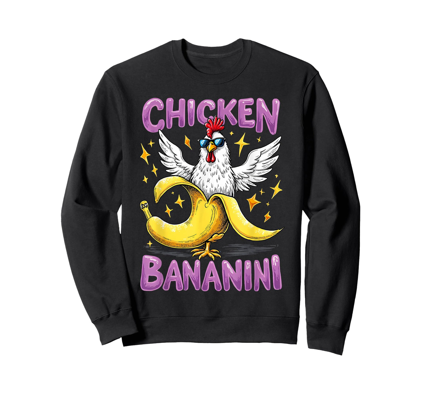 Chicken Bananini Funny Banana Chicken Cool Farm Animal Art T-Shirt