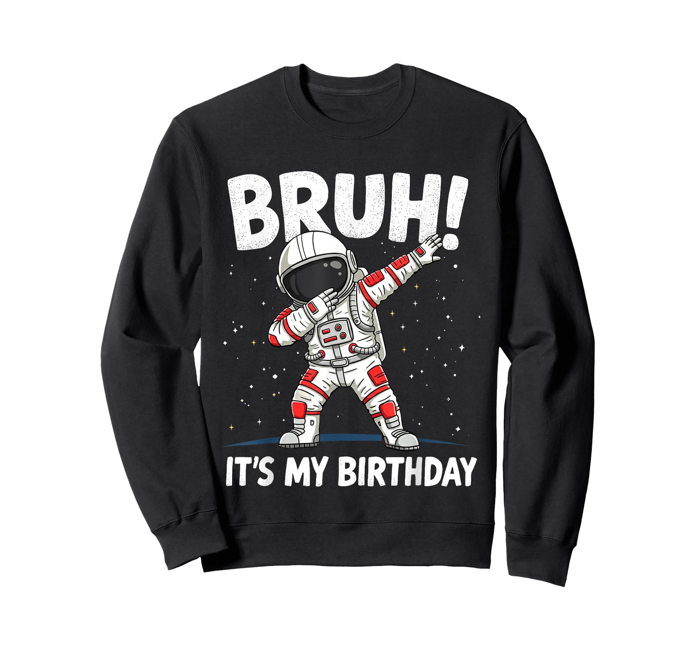 Bruh It's My Birthday Dabbing Astronaut 1 2 3 4 5 6 BDay Boy T-Shirt