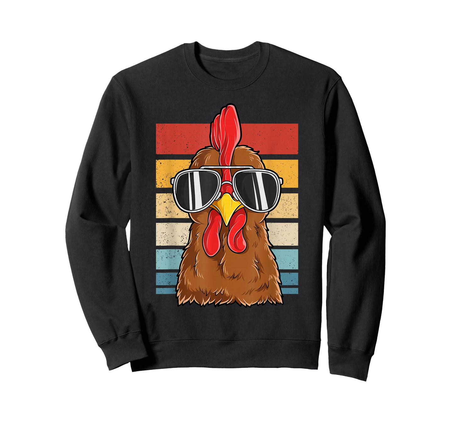 Cool Rooster Chicken Wearing Sunglasses Vintage Chicken Hen T-Shirt