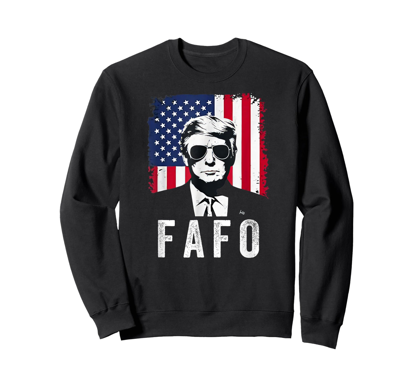 Vintage USA Flag Trump FAFO Patriotic Retro 47th President T-Shirt