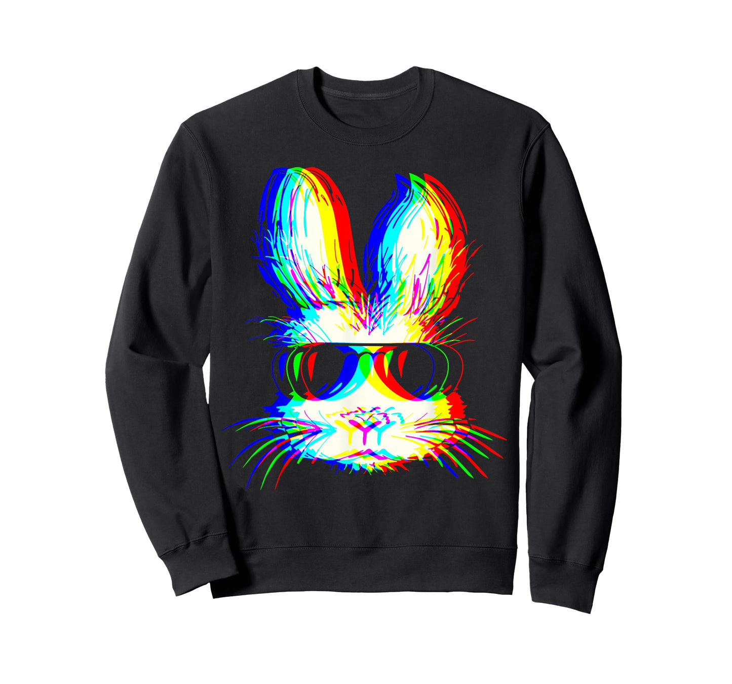 Bunny Trippy Vaporwave Easter Techno Rave EDM Music Party T-Shirt