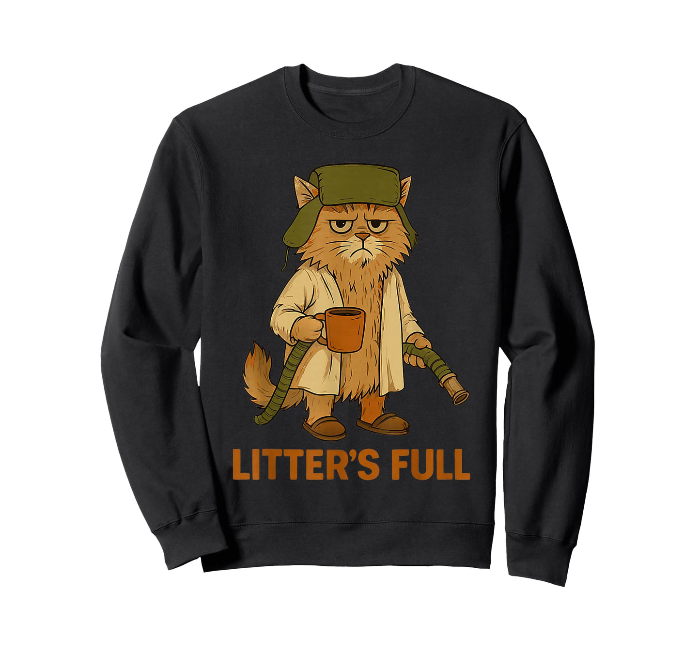 Litter’s Full Funny Cat Lovers Christmas Xmas Pjs Men Women T-Shirt