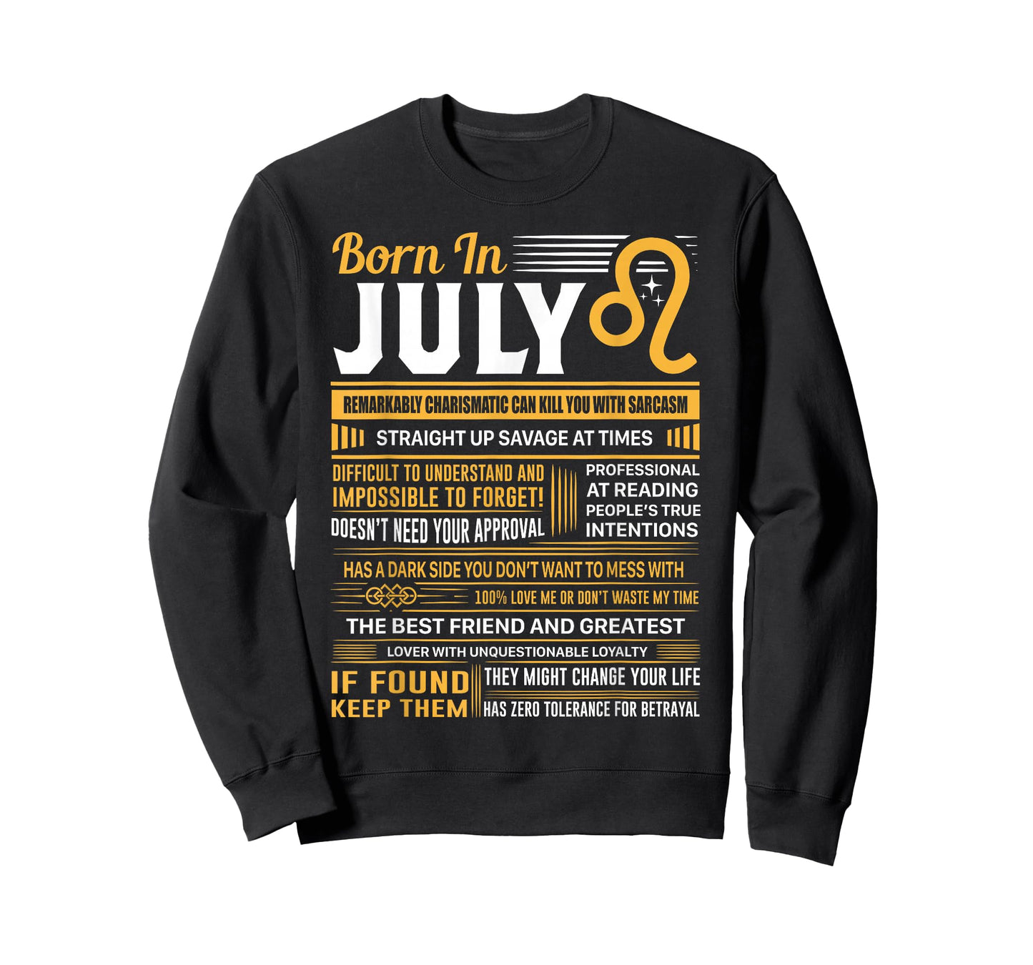 Leo Birthday Gifts - Born In July Leo T-Shirt T-Shirt