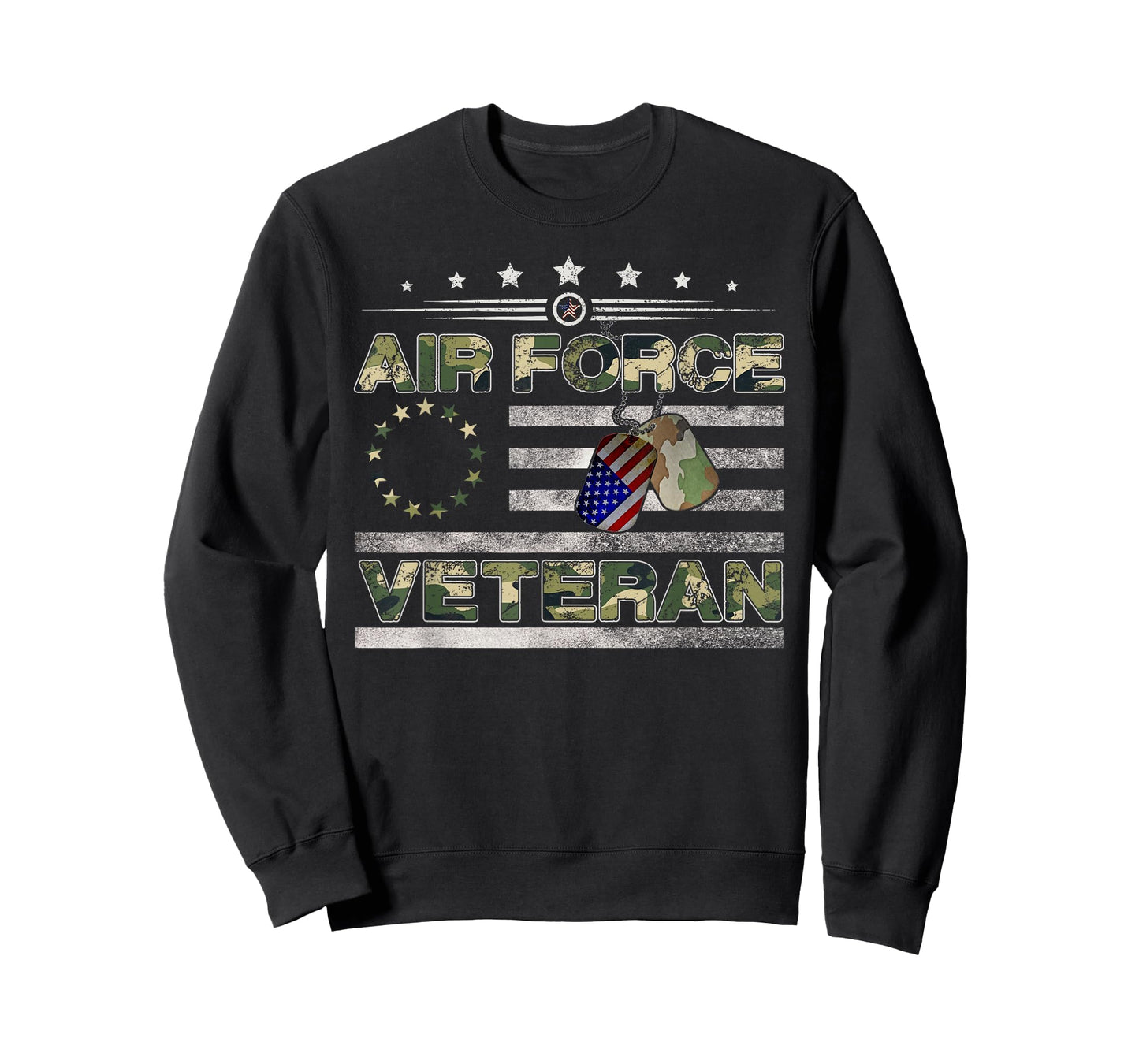 Us Air Force Veteran Shirt American Betsy Ross Camo Flag T-Shirt