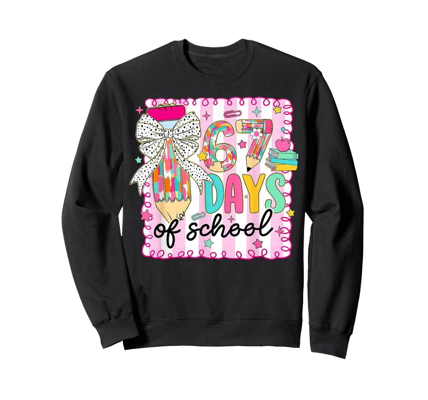 67th Day of School 67 Six Seven Math Teacher Kids Meme Slang T-Shirt