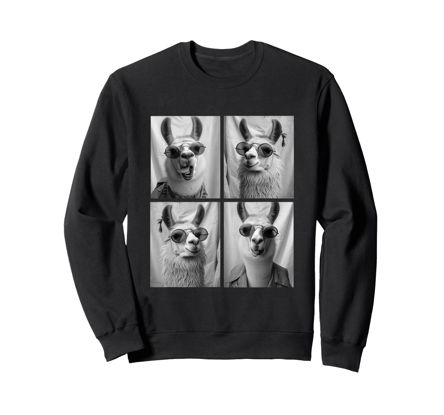 Funny Llamas with Sunglasses Zoo Safari Animals in Glasses T-Shirt