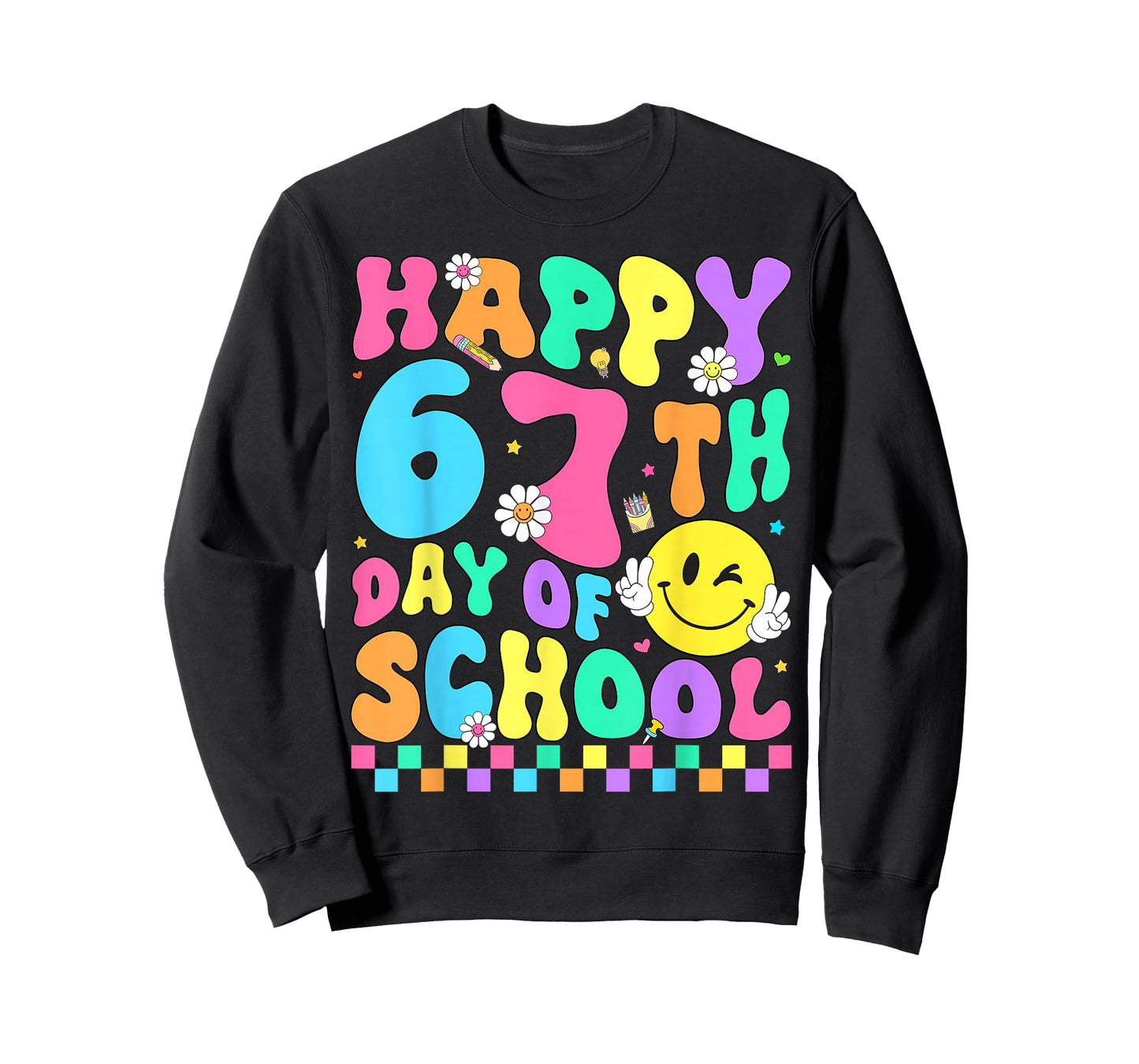 Happy 67th Day of School 67 Days of School Kids Boys Girls T-Shirt