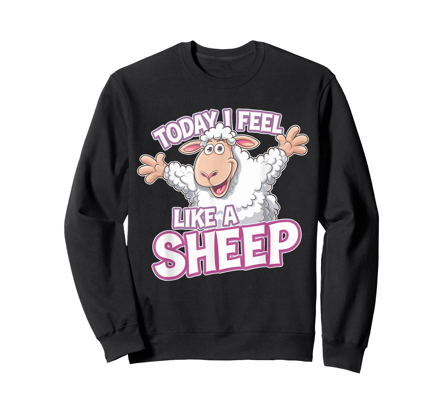 Childrens Today I feel like a Sheep Funny Farm Animal Humor T-Shirt