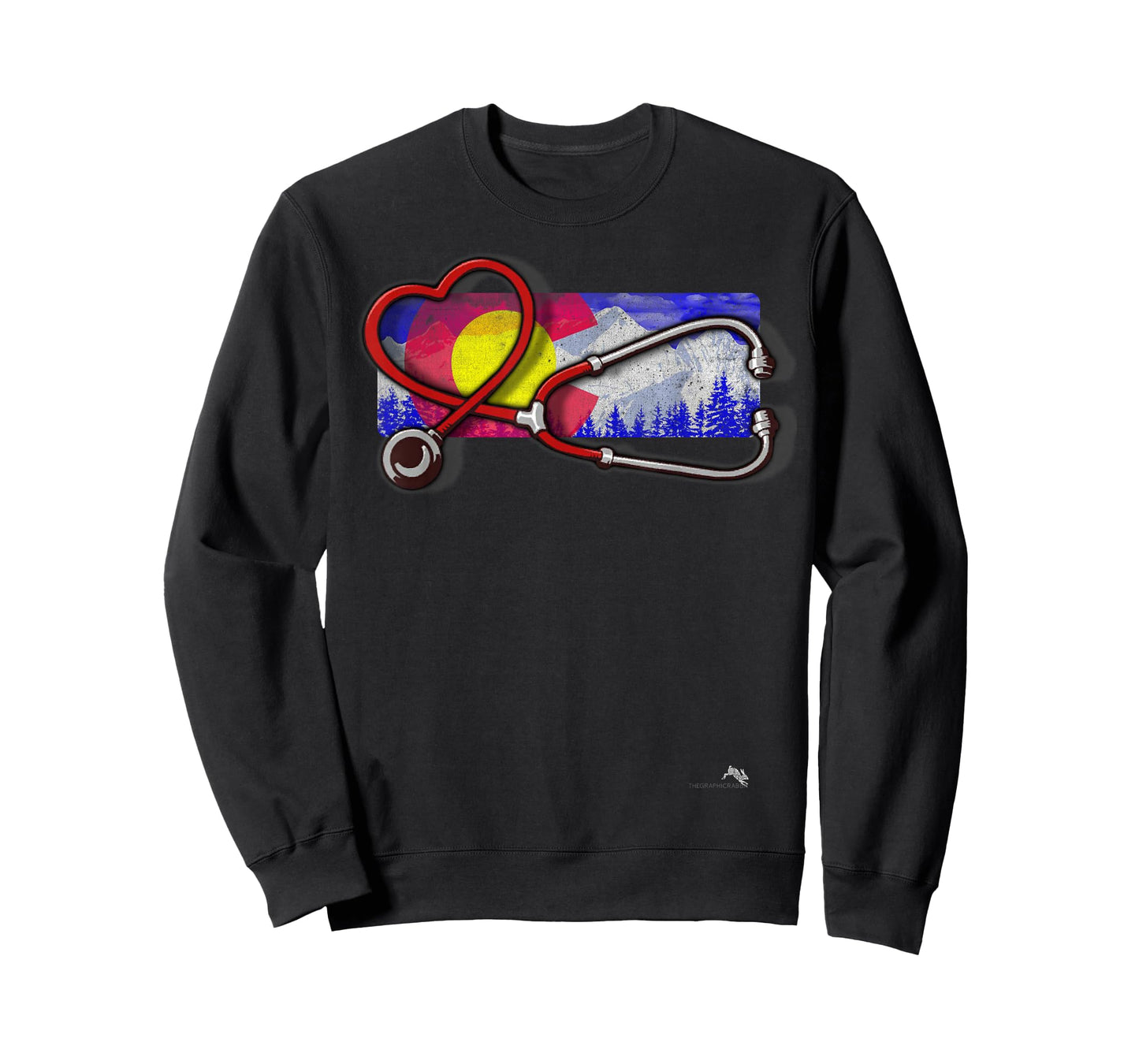 Colorado Nurse T-shirt - Heart & Stethoscope T-Shirt