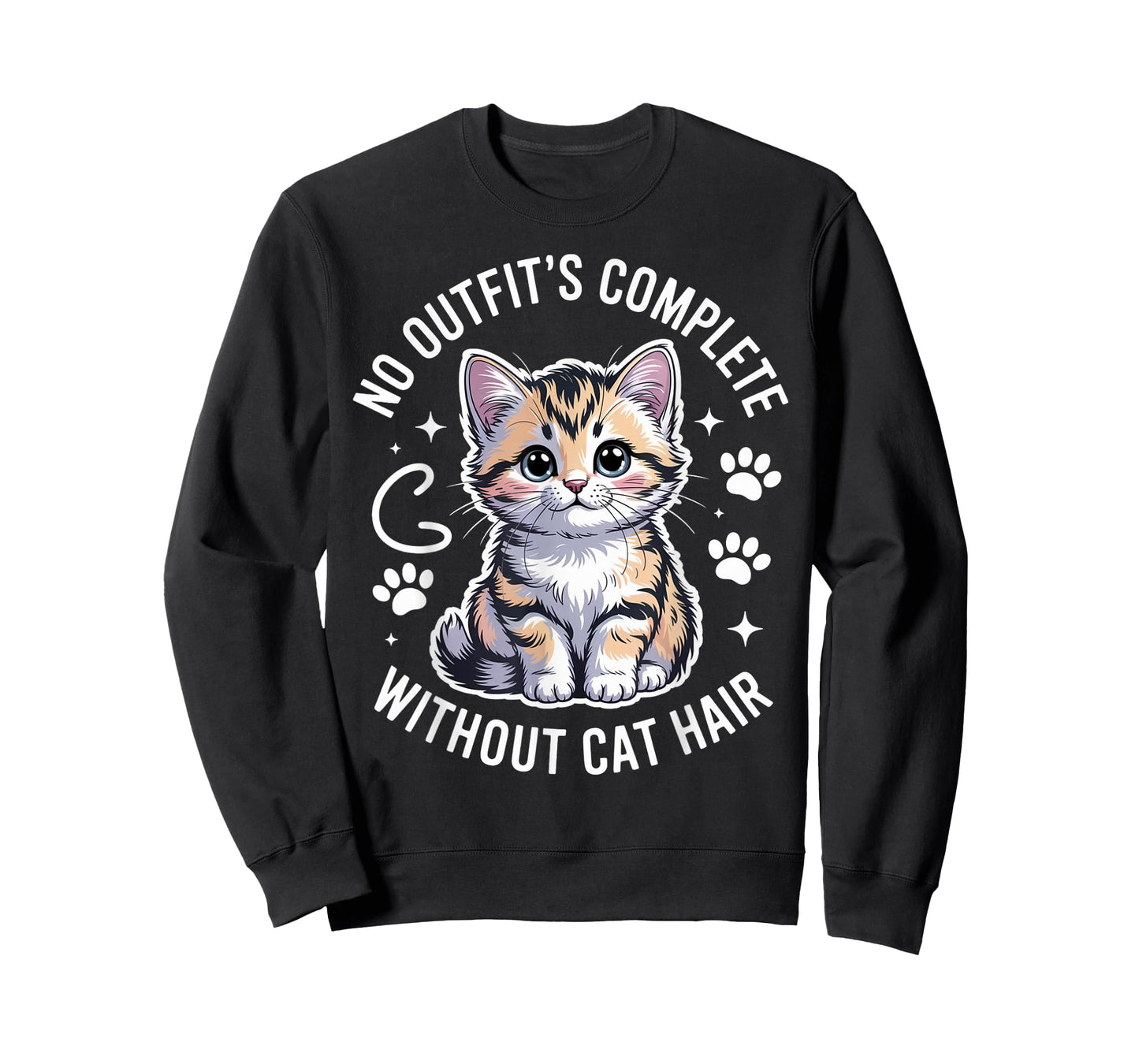 No Outfit's Complete Without Cat Hair Tabby Cat T-Shirt