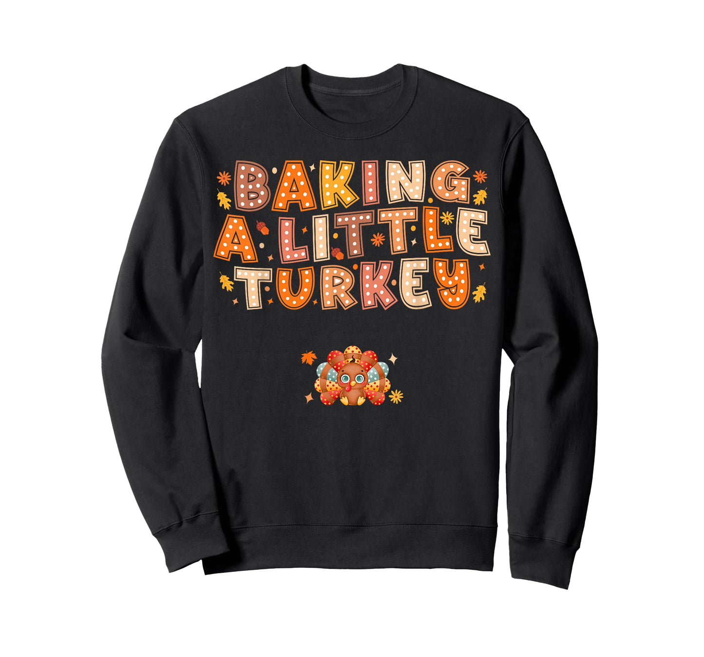 Baking a Little Turkey Thanksgiving Pregnancy Announcement T-Shirt