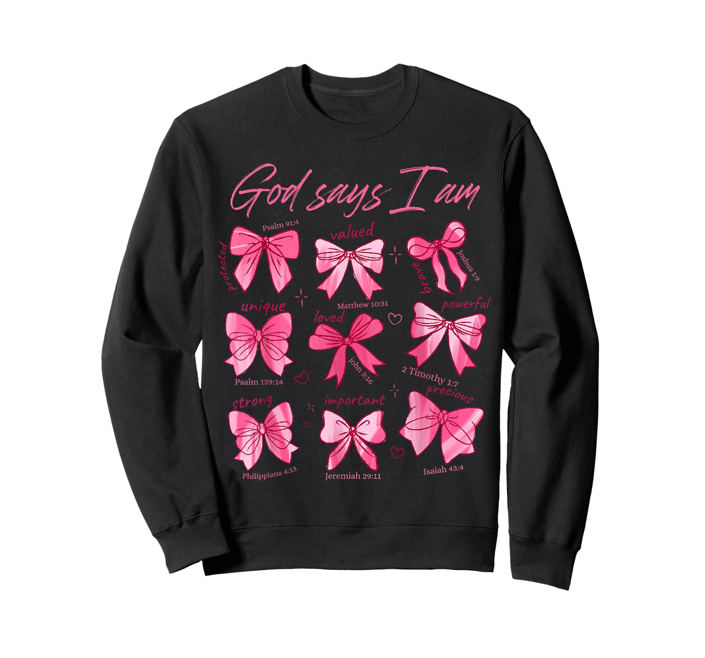 Christian God Say Am Bow Jesus Teen Girl Women Good Sister T-Shirt