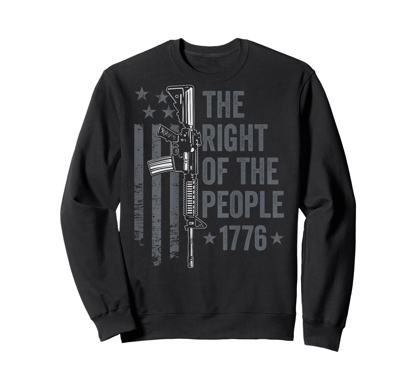 The Right Of The People 1776 2nd Amendment Pro Gun (ON BACK) T-Shirt
