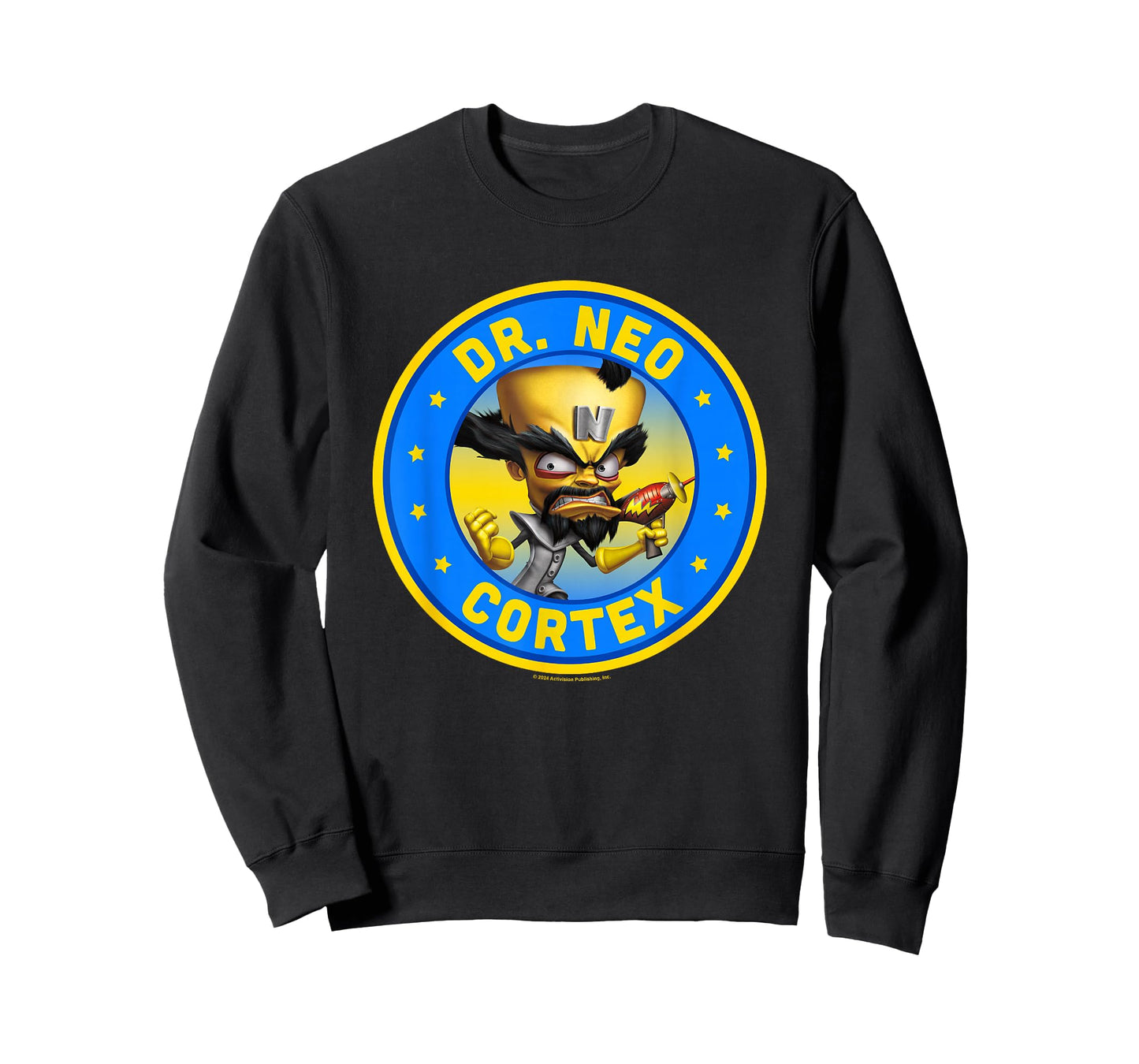 Crash Bandicoot Dr. Neo Cortex Star Spangled Logo T-Shirt
