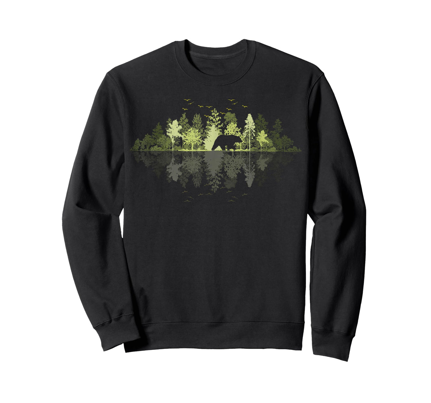 Trees Reflection Wildlife Nature Animal Bear Outdoor Forest T-Shirt