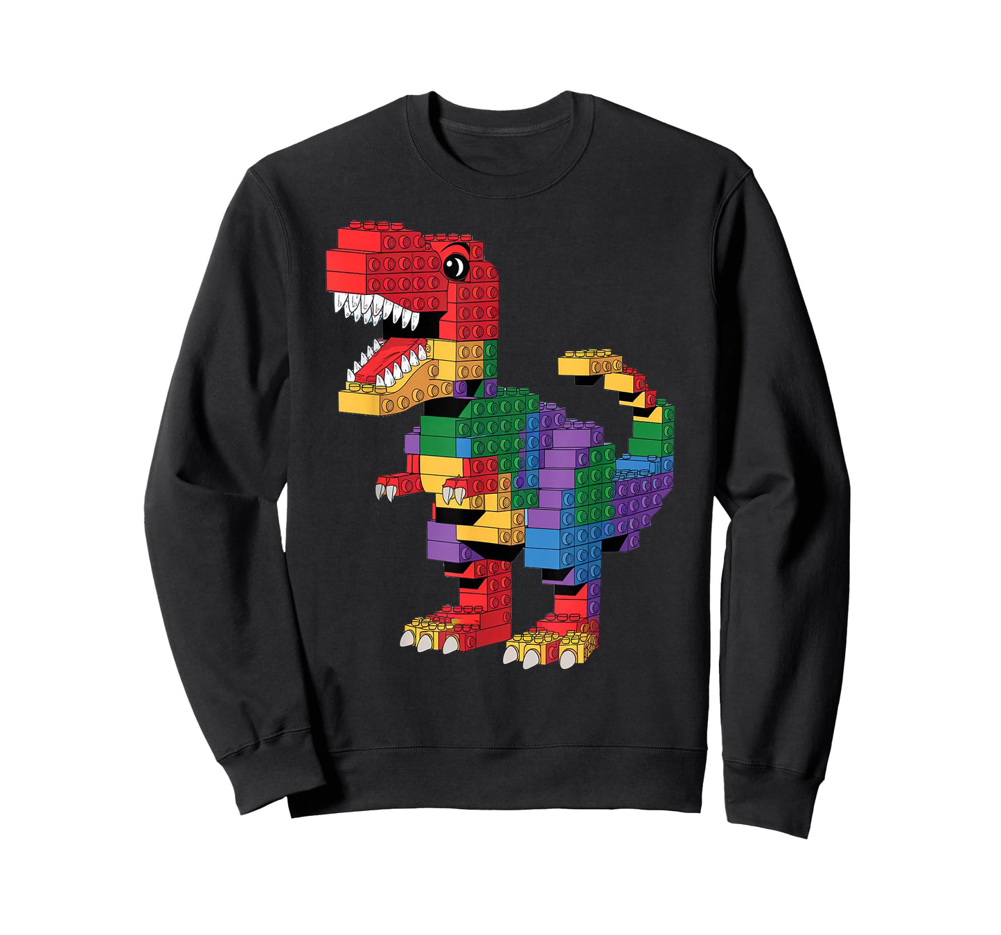Master Builder Men Boys Kids Building Bricks Dinosaur T-Rex T-Shirt