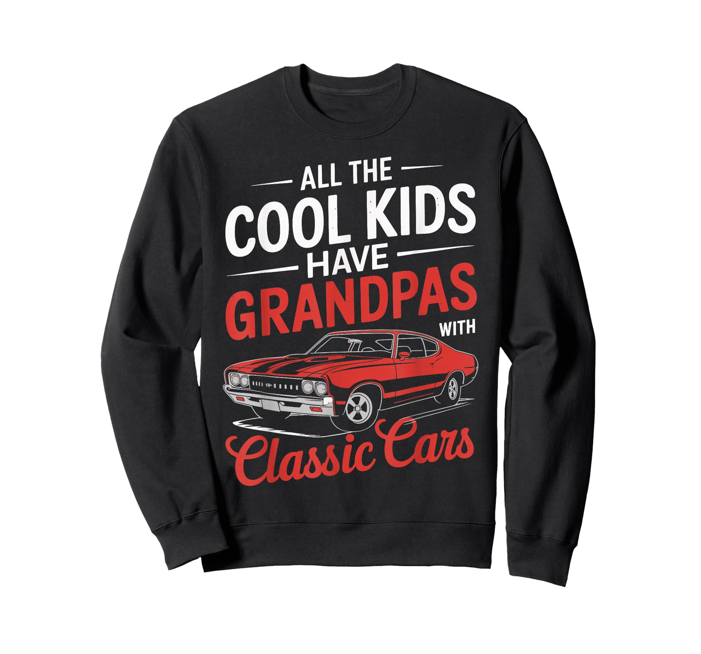 All the Cool Kids Have Grandpas with Classic Cars Vintage T-Shirt