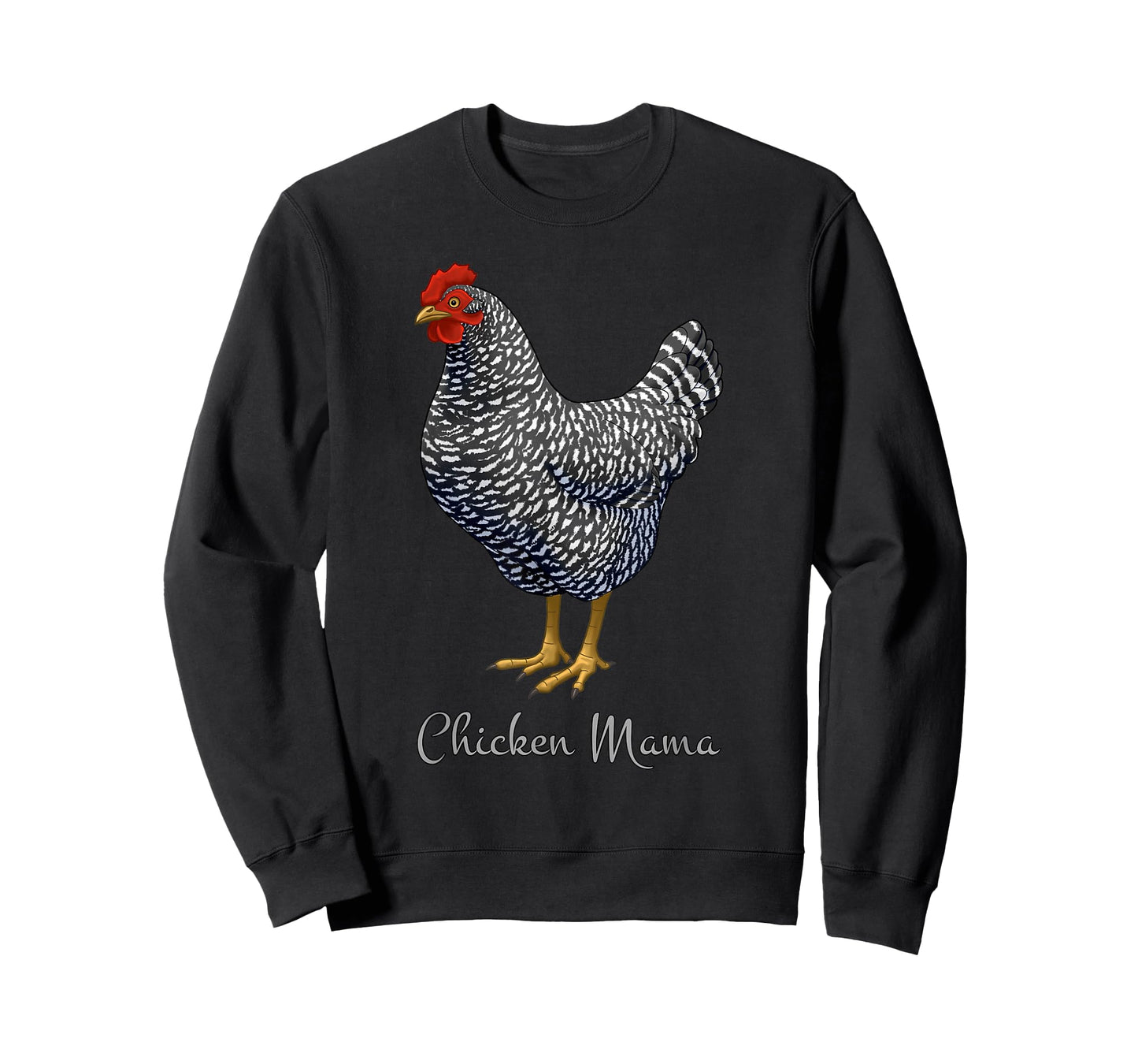 Chicken Mama Black Barred Plymouth Rock Hen Mom Bird Lovers T-Shirt