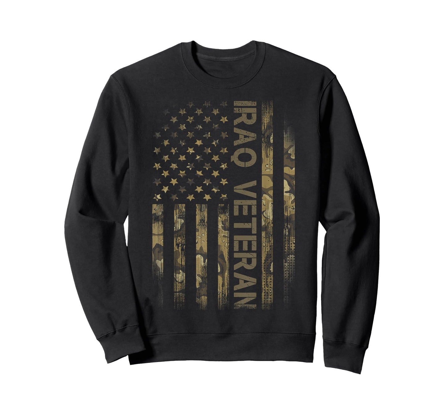 Vintage America Camo Flag Iraq Veteran Camouflage T-Shirt