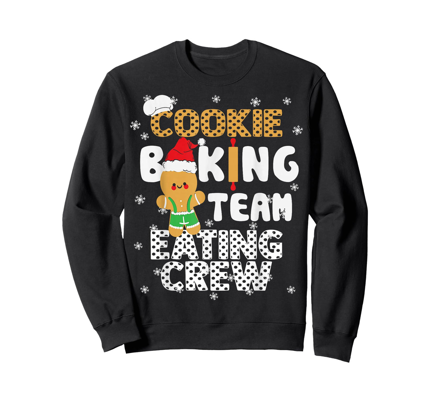 Bake Squad Christmas Cookie Baking Team Captain Eating Crew T-Shirt