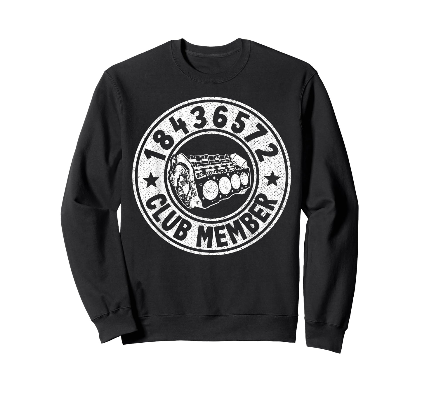 18436572 Club Member Firing Order Big Block Car Guy Garage T-Shirt