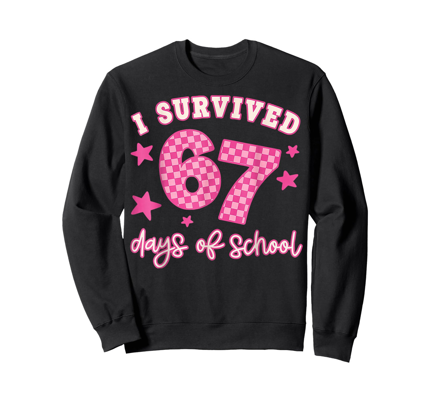 I Survived 67 Days of School Funny 67 Teachers Students Meme T-Shirt