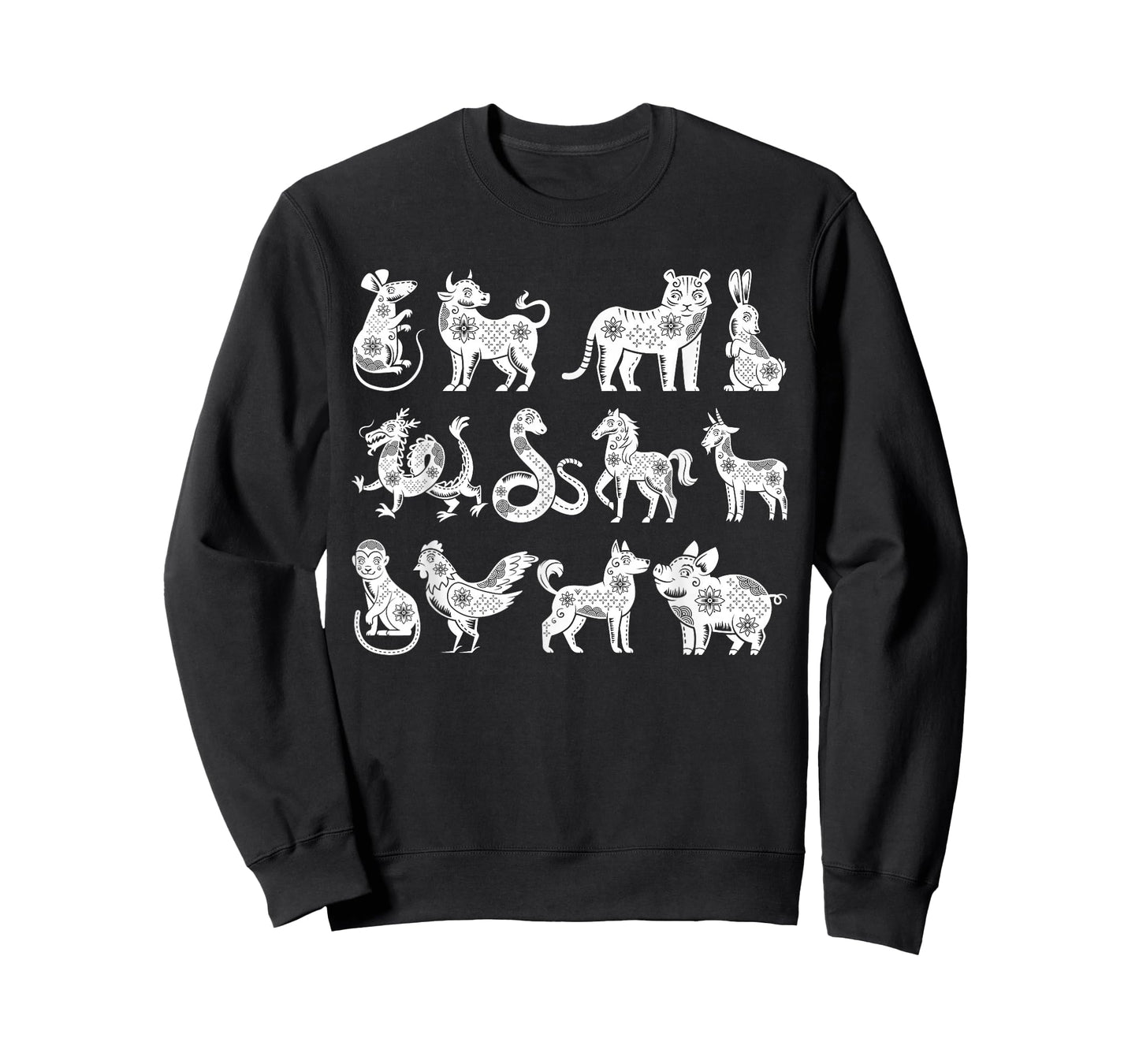 Chinese Zodiac Animals In Order Lunar Chinese New Year T-Shirt