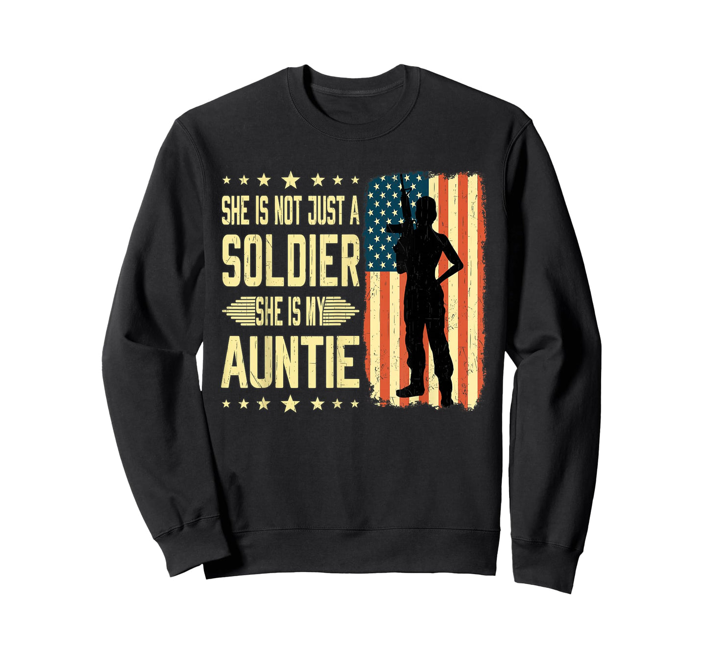 My Auntie Is A Soldier Hero Proud Army Nephew Niece Gifts T-Shirt