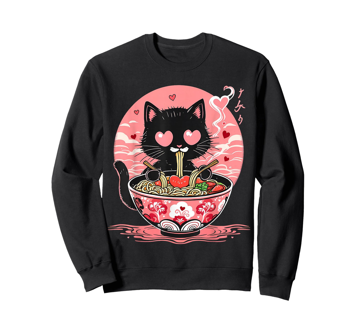 Kawaii Cat Ramen Anime Noodles Lover Japanese Aesthetic T-Shirt