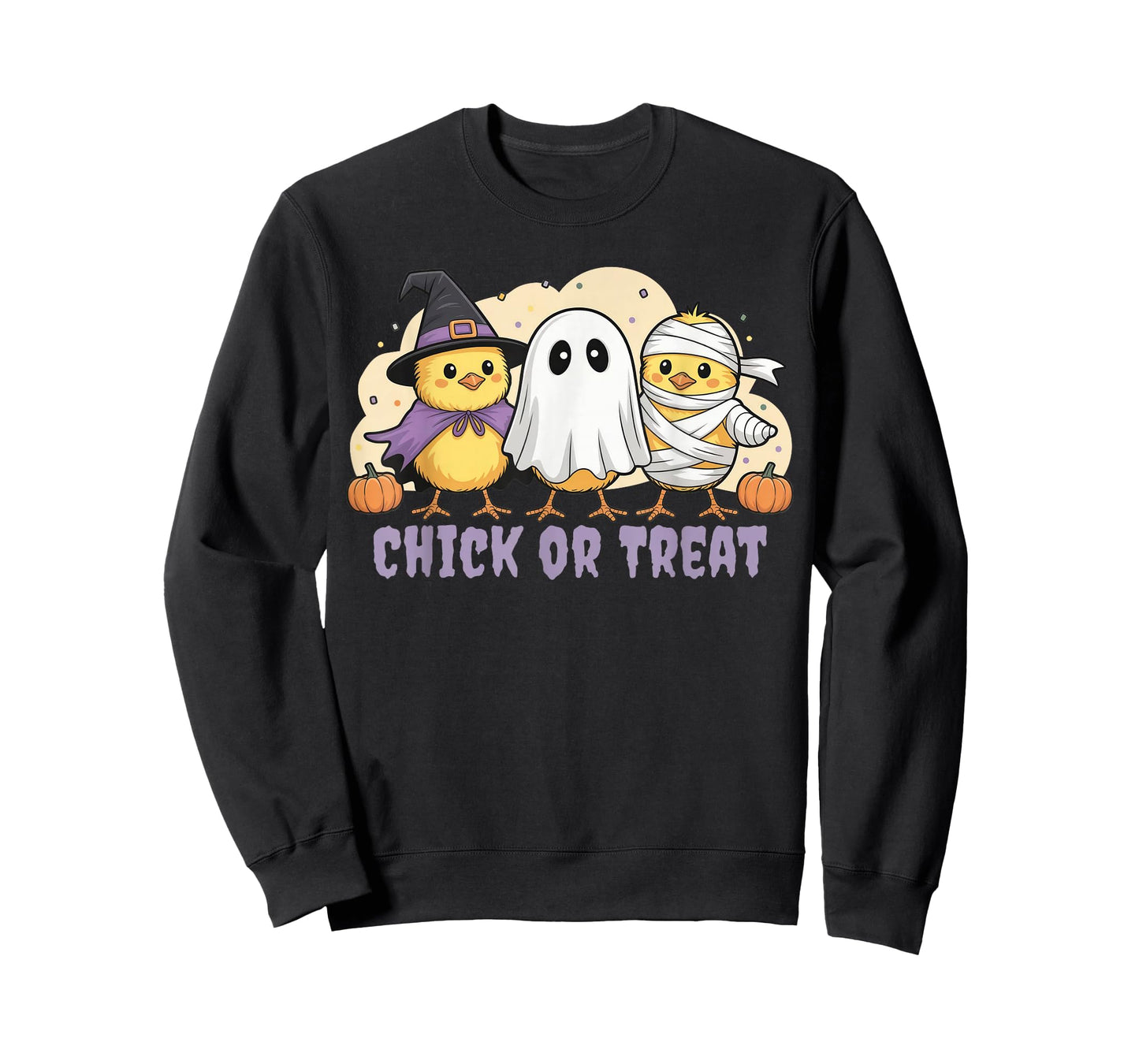 Chick Or Treat Chicken Witch Halloween Costume Men Women Kid T-Shirt