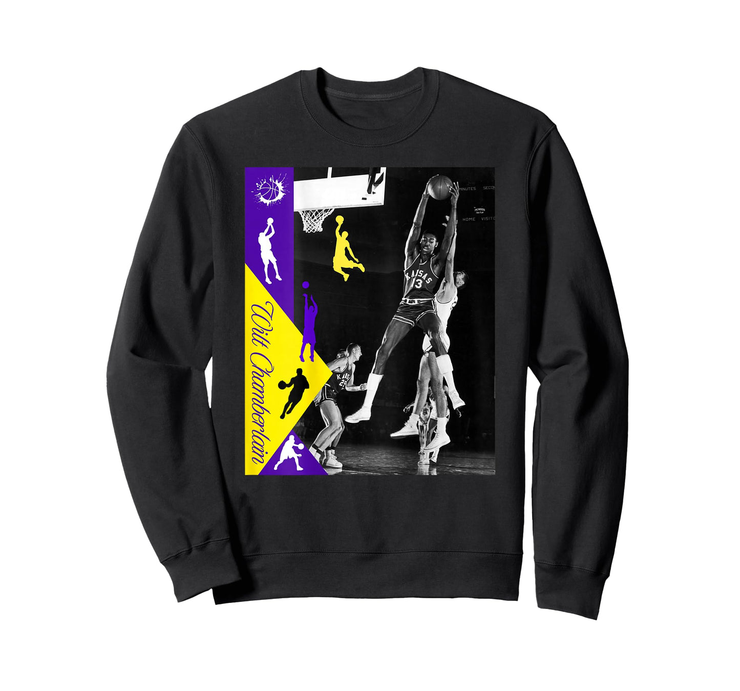 Wilt Chamberlain_NBA_002_Back Printed T-Shirt