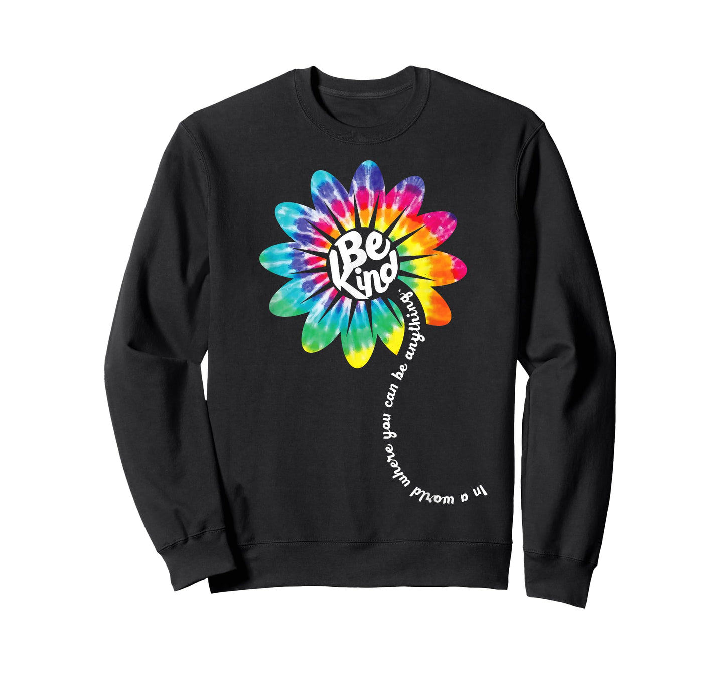 Be Kind Shirt Groovy Tie Dye Flower Power Gift Anti Bullying T-Shirt