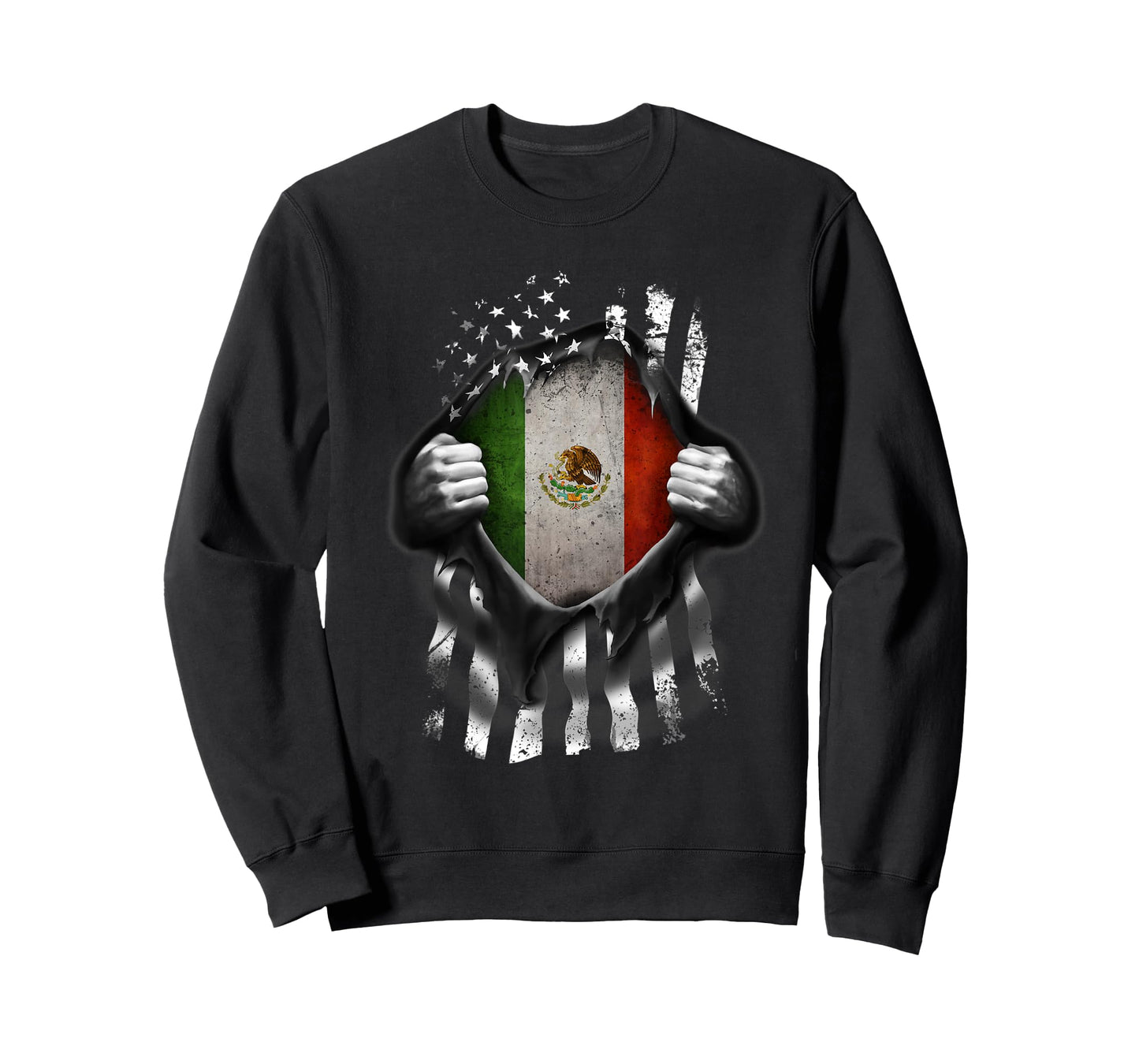 Mexico USA Flag Mexican American T-Shirt for Women Kids Men