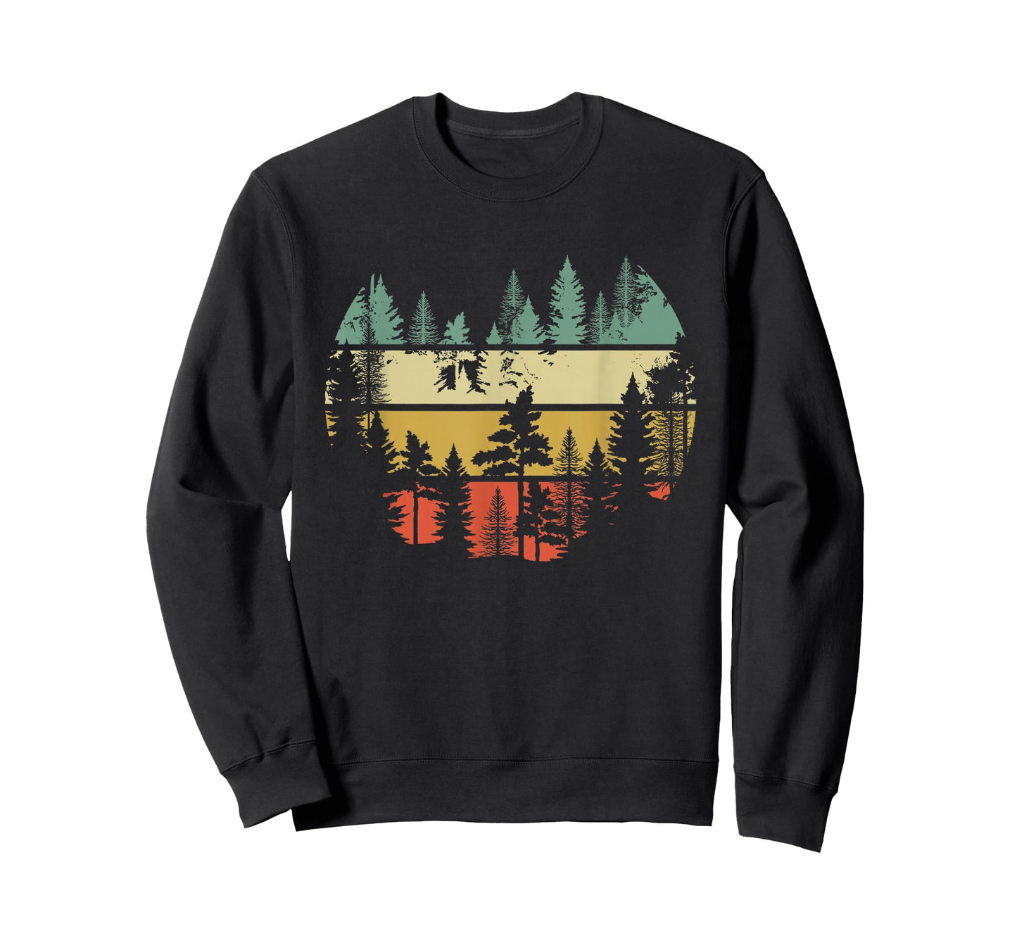 Trees Outdoors Nature Wildlife Retro Forest T-Shirt
