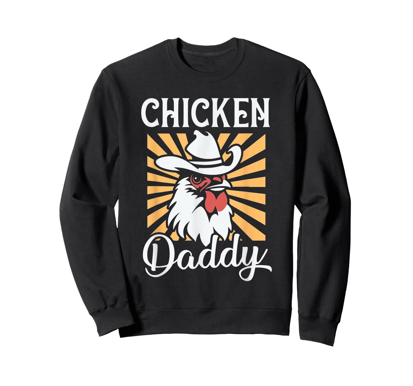 Chicken Daddy Vintage Poultry Farmer Funny Fathers Day Mens T-Shirt