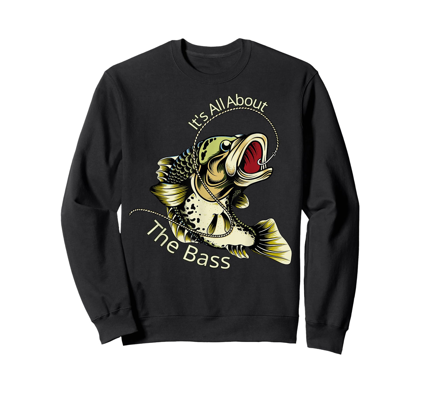 It's All About The Bass Fisherman Fishing Gift T-Shirt