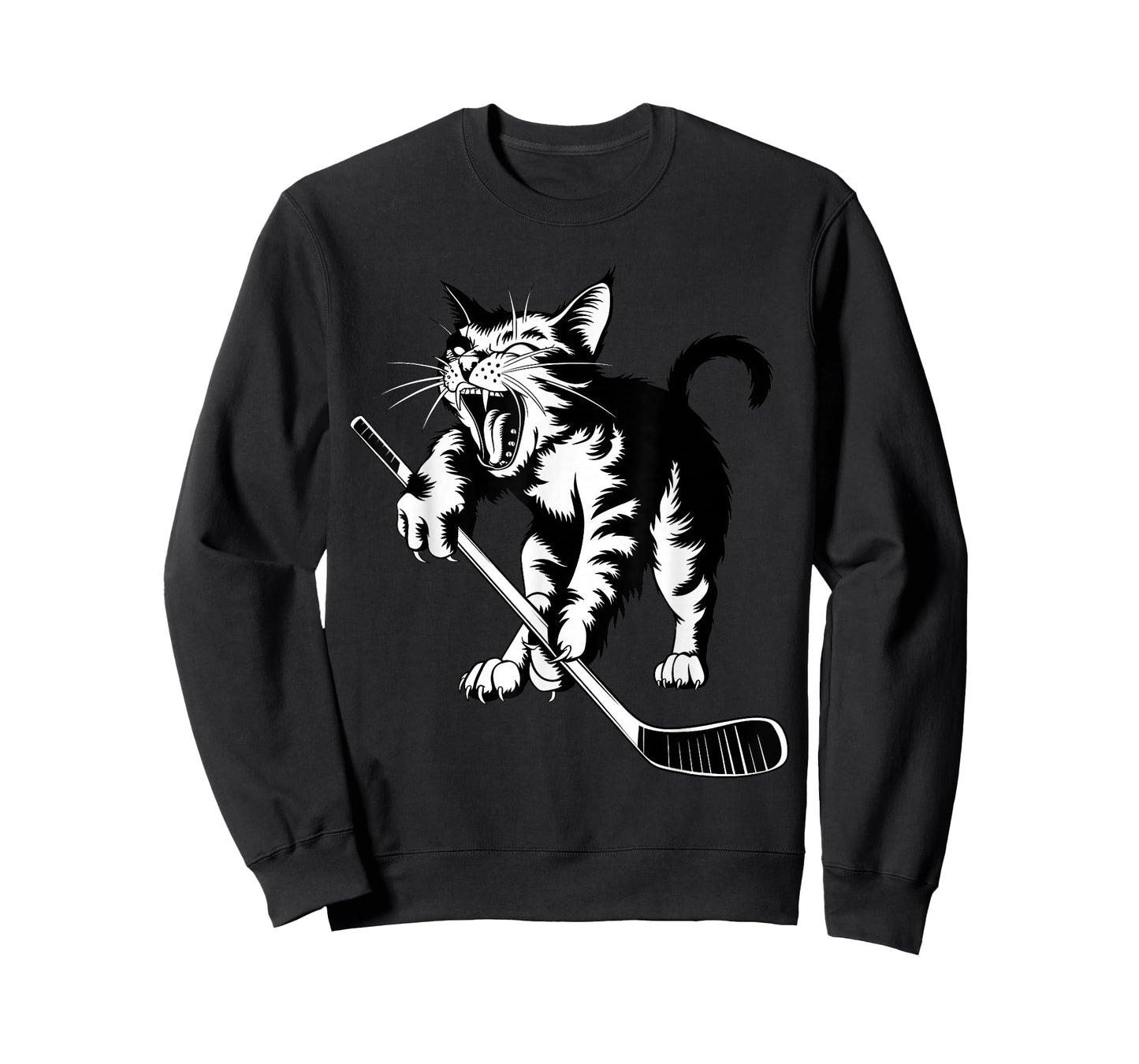 Cat Playing Ice Hockey T-Shirt
