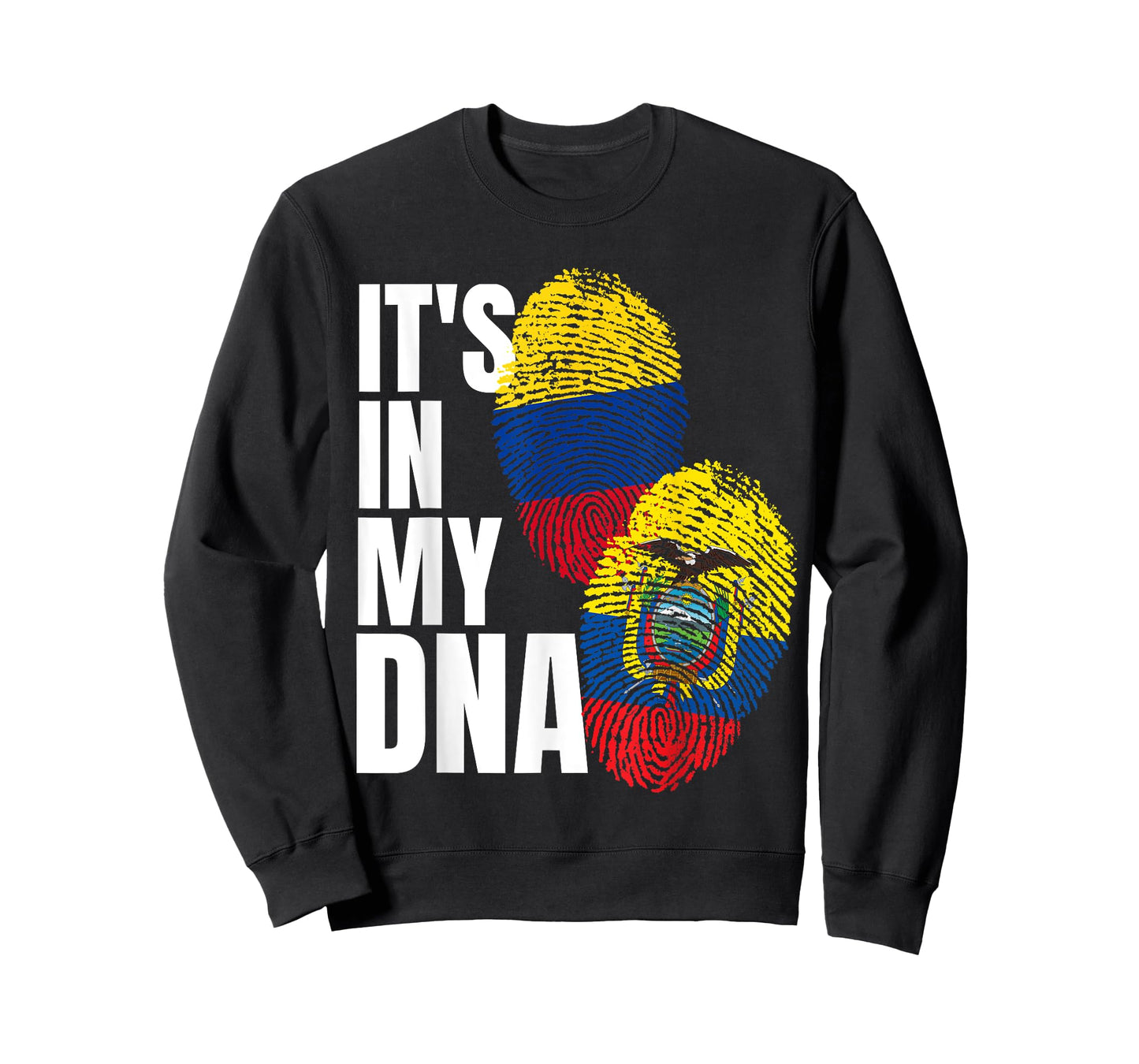 Ecuadorian And Colombian DNA Mix Flag Heritage T-Shirt