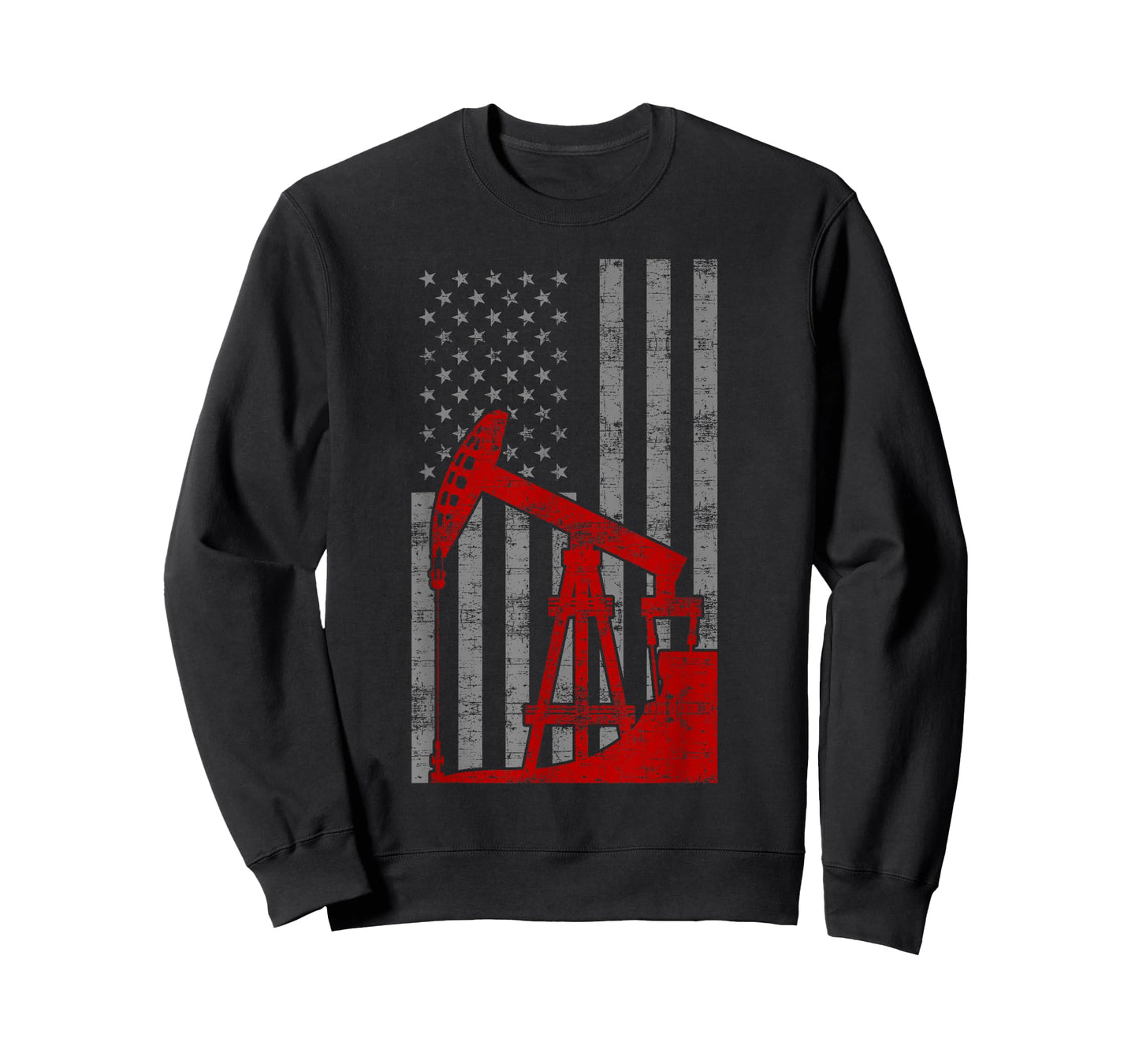 Landman USA Flag Oil Rig US Worker Funny Gift T-Shirt